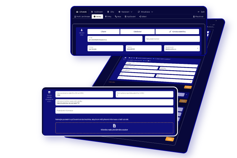 Administrace členů energetického společenství